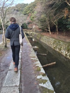 My Philosopher walking the Philosopher's Path in Kyoto